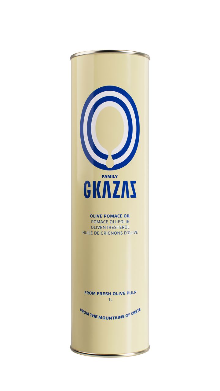 GKAZAS Pomace Olive Oil Can 1 l