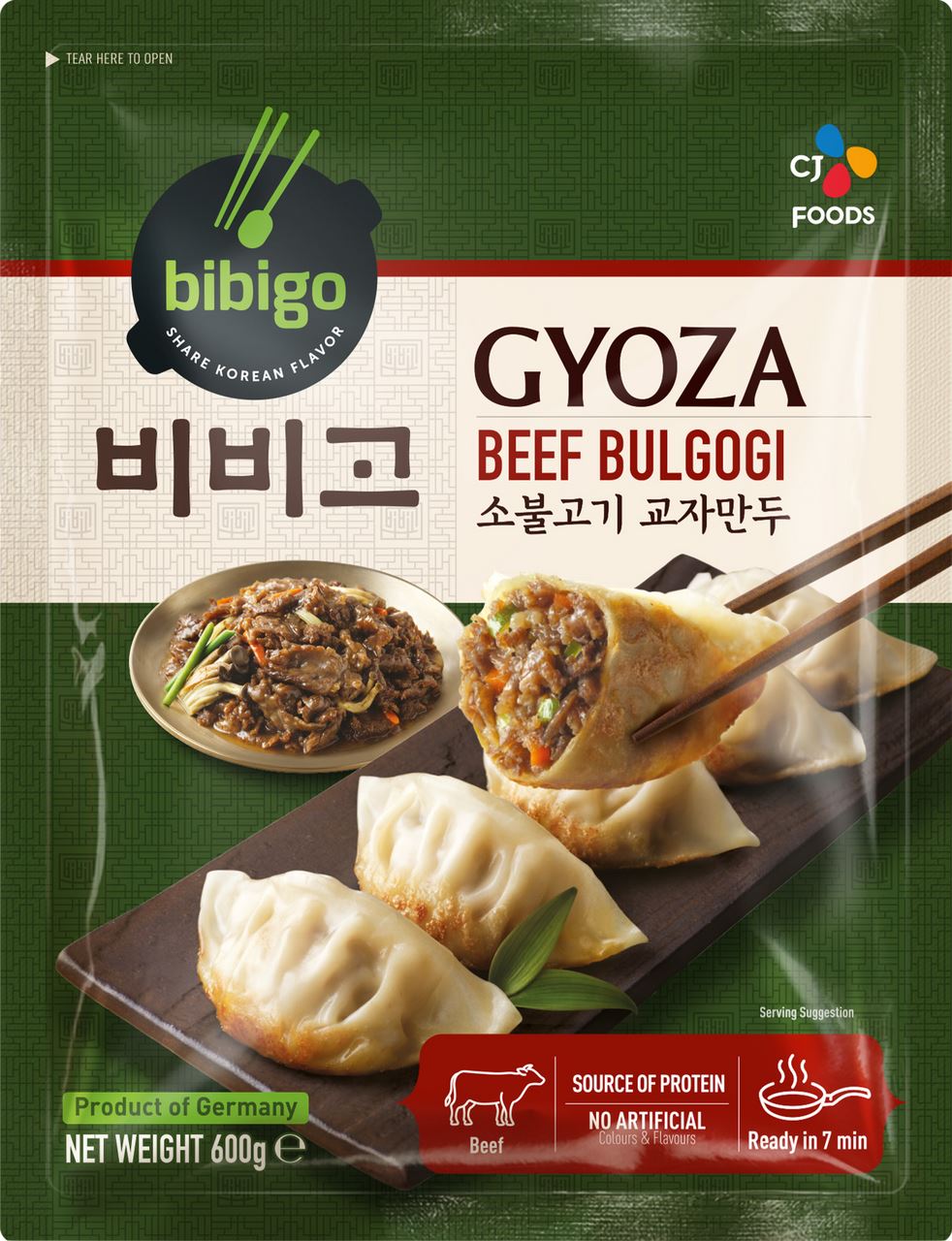 bibigo Gyoza Dumplng Beef & Vegetables 30 pieces 600 g