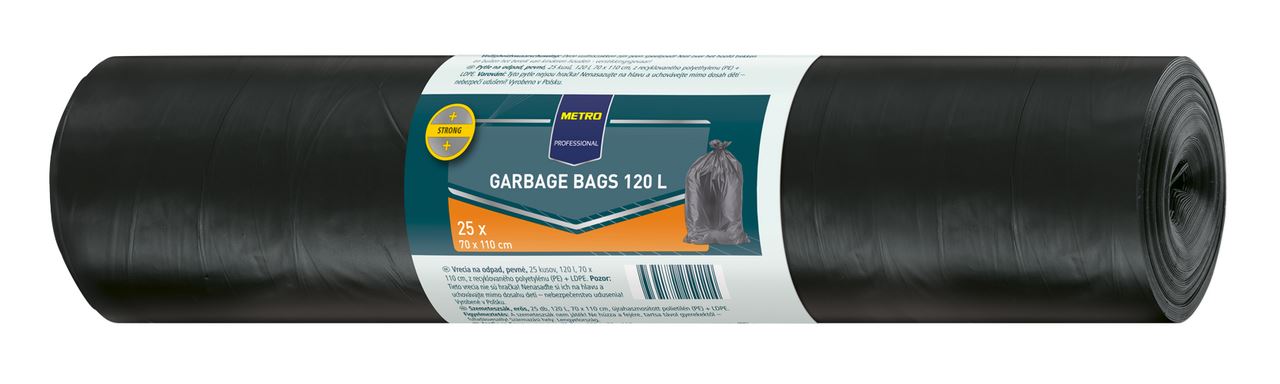 METRO PROFESSIONAL Garbage bag 120 l 2 x 25 pieces