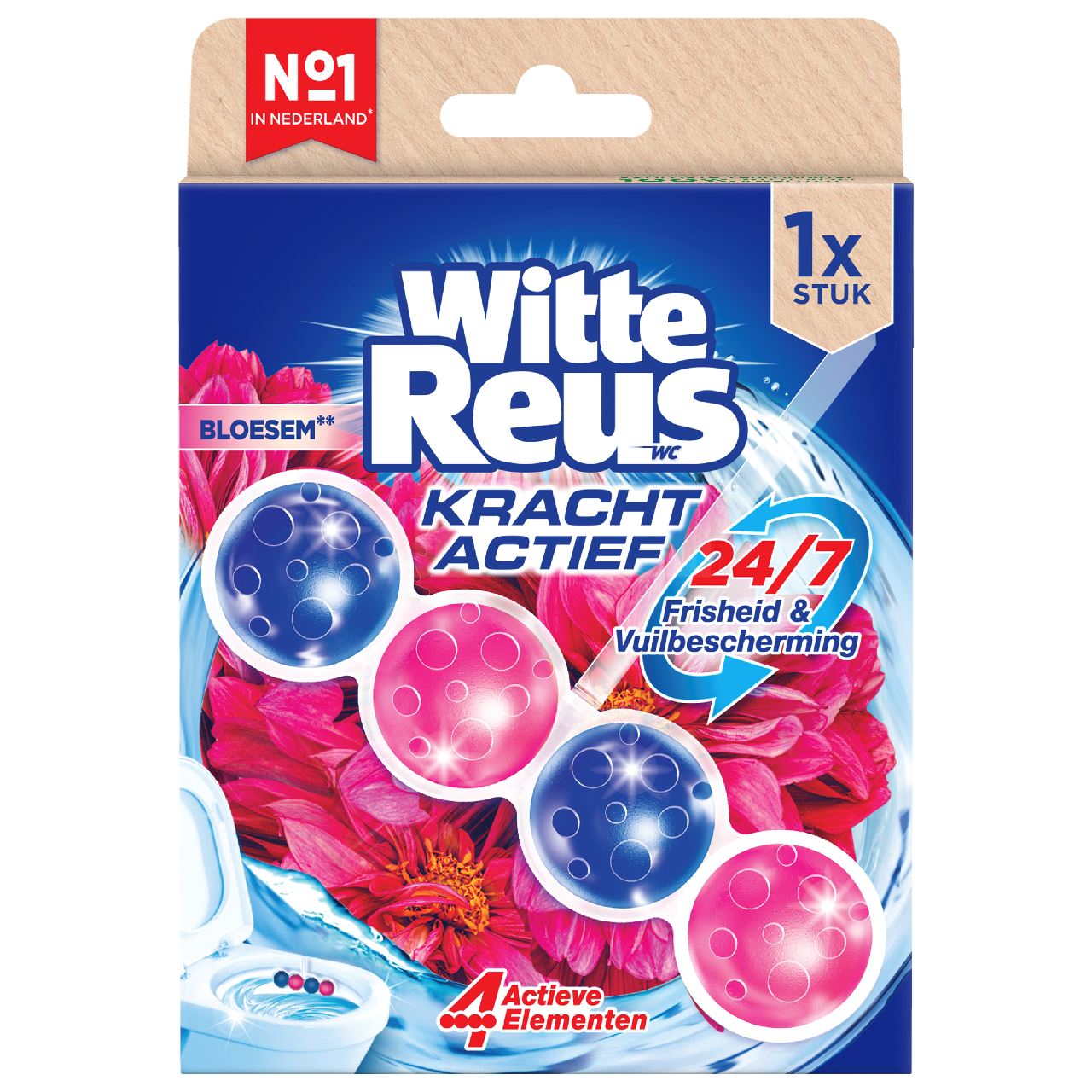White Giant Toilet Block Power Active Blossom 50 g
