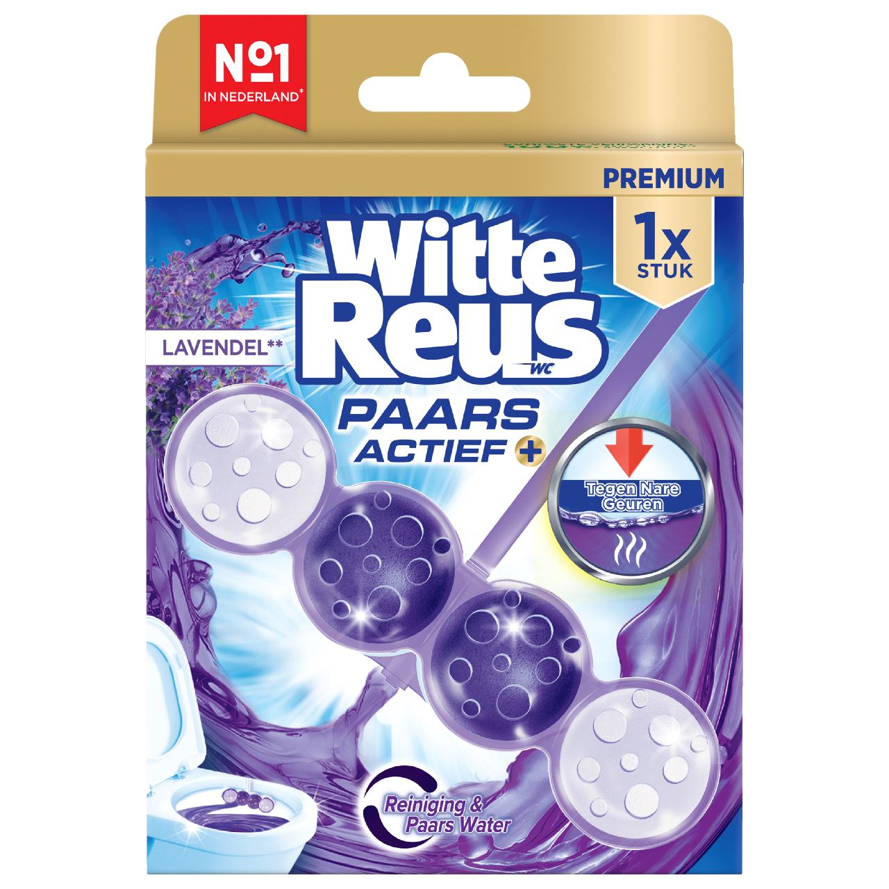 Witte Reus Toilet Block Purple Active 50 g