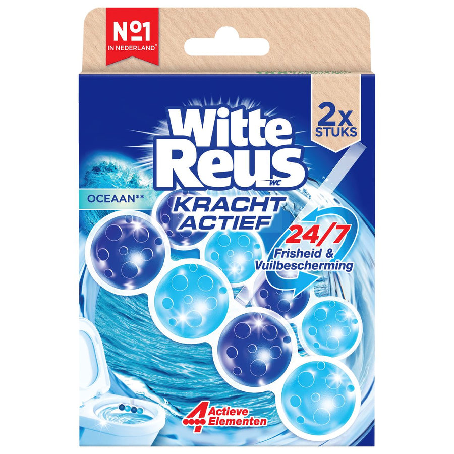 Witte Reus Toilet Block Power Active Ocean 2-pack 100 g