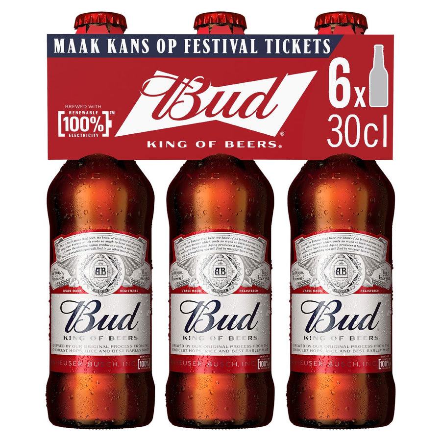 BUD Bottle 6 x 30 cl