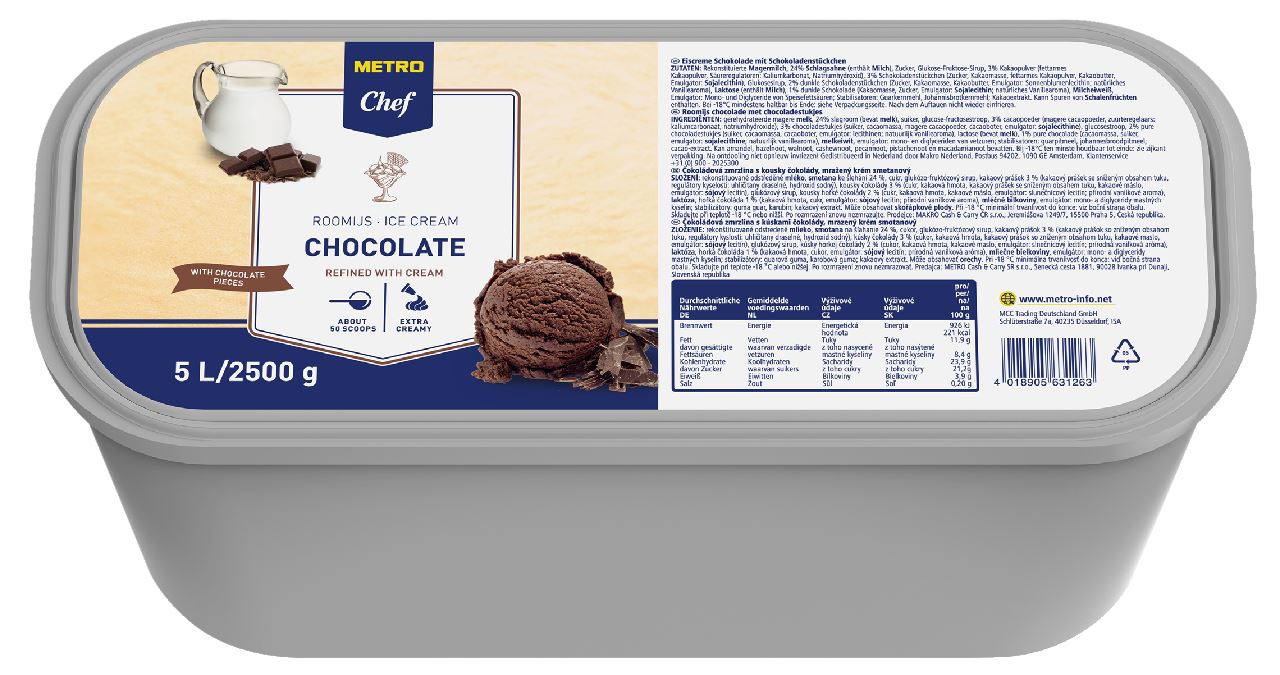 Ice cream Chocolate 5 l