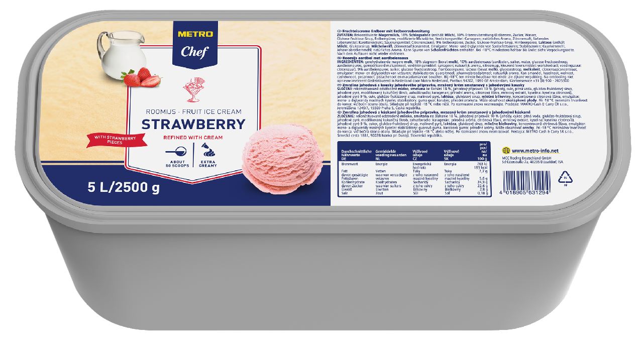Ice cream Strawberry 5 l