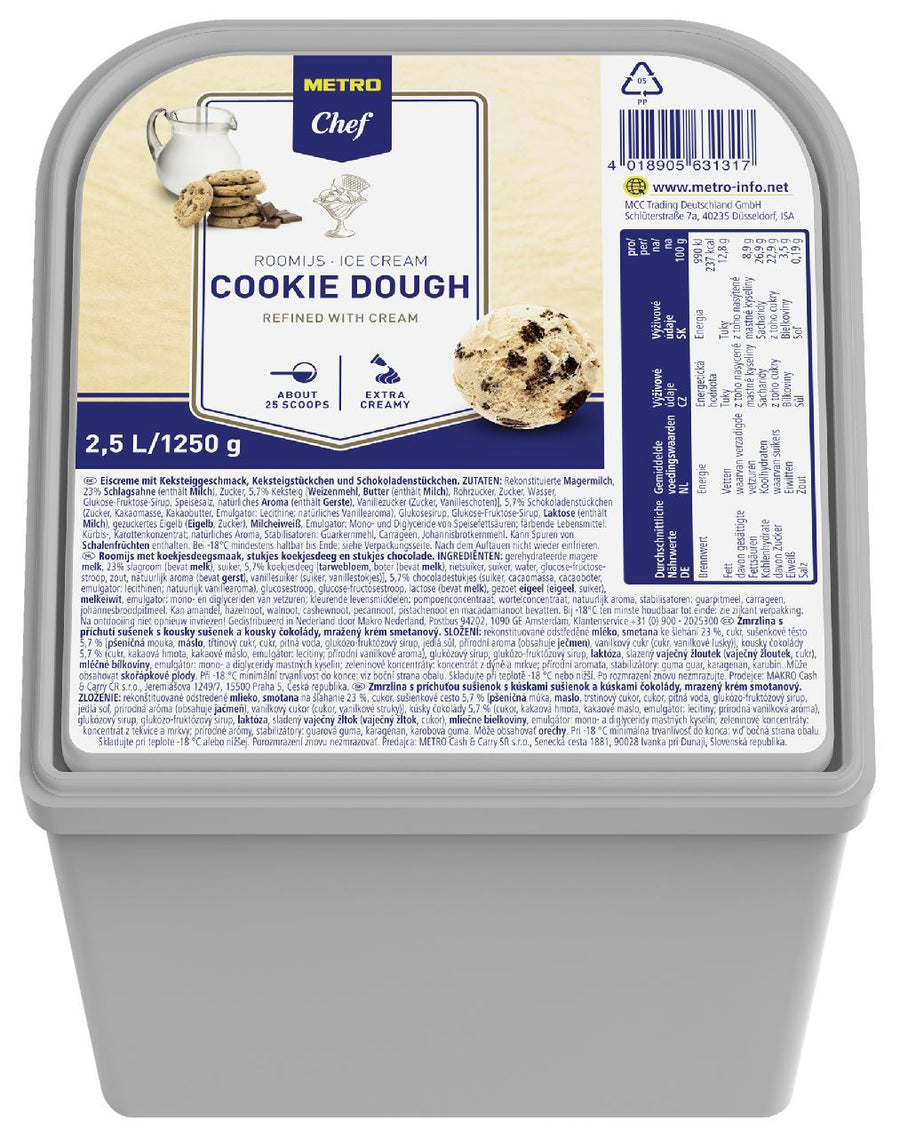 Ice Cream Cookie Dough 2.5 l