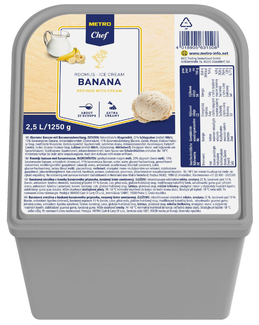 Ice cream Banana 2.5 l