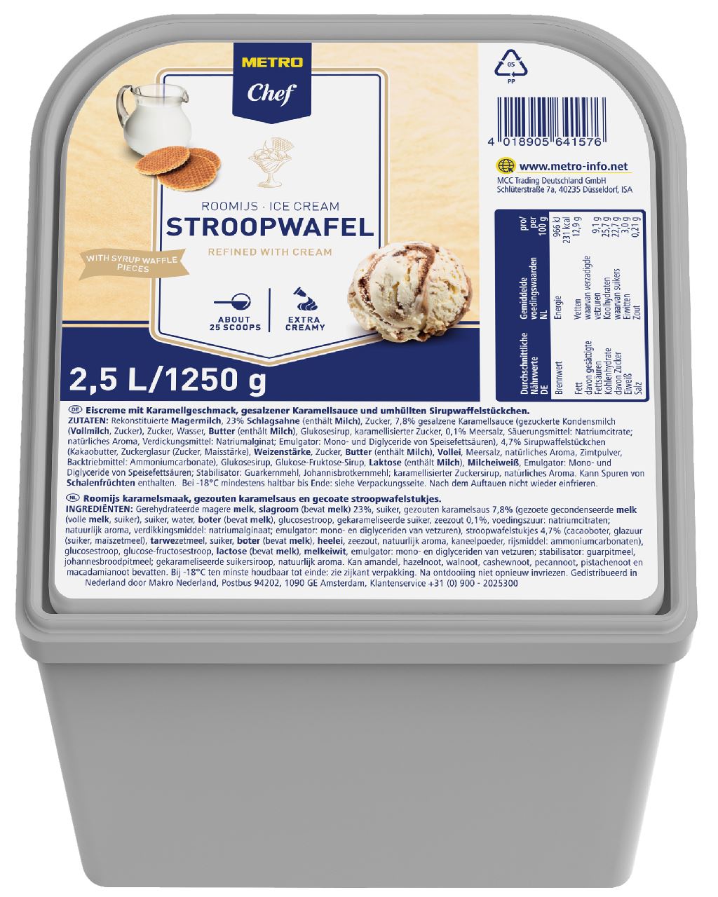Ice cream Stroopwafel 2.5 l