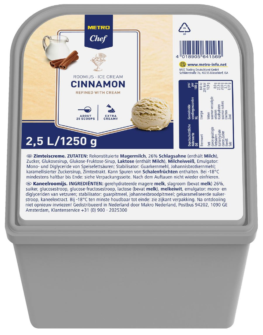 Ice cream Cinnamon 2.5 l