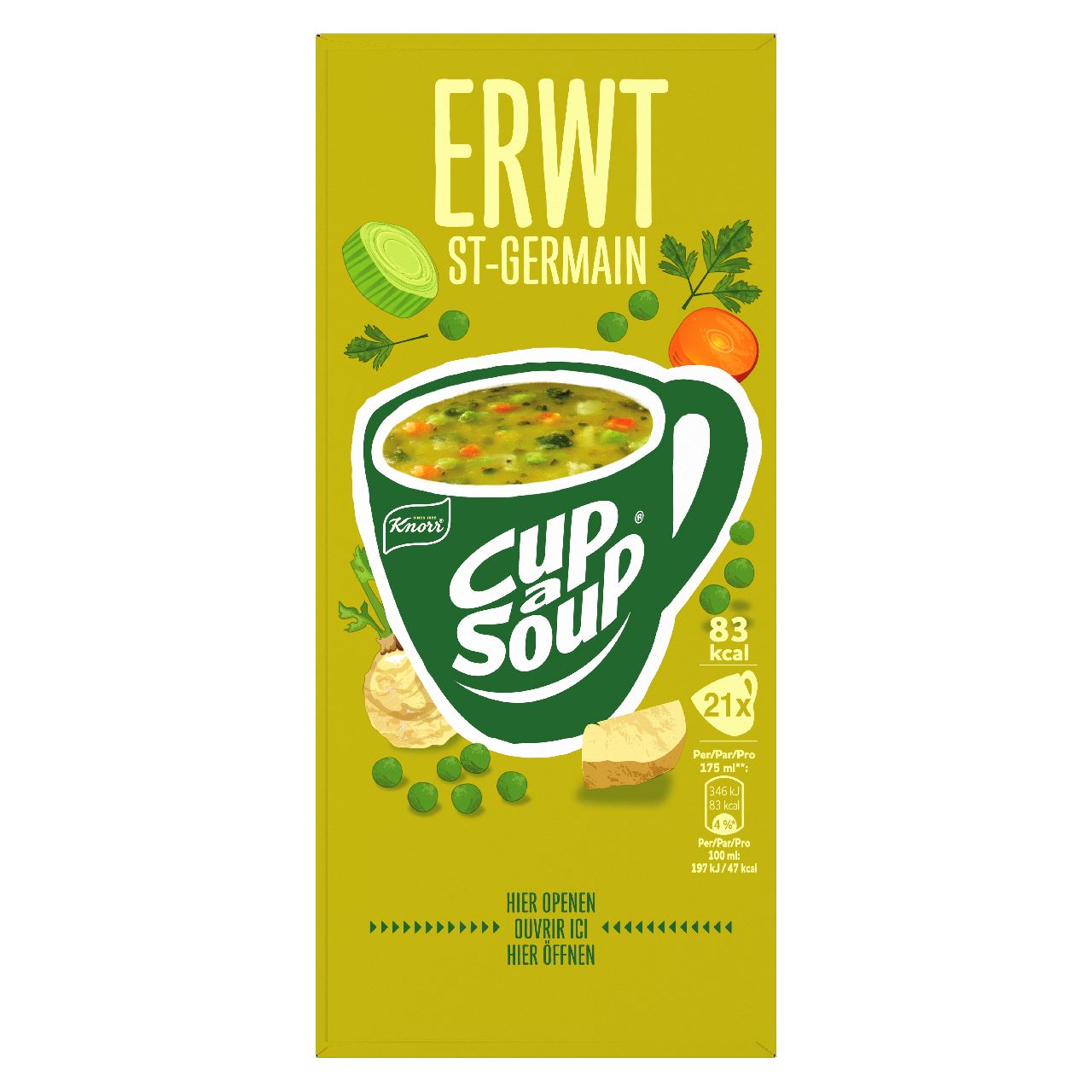 Knorr Cup-a-Soup Pea 21 x 175 ml 483 g