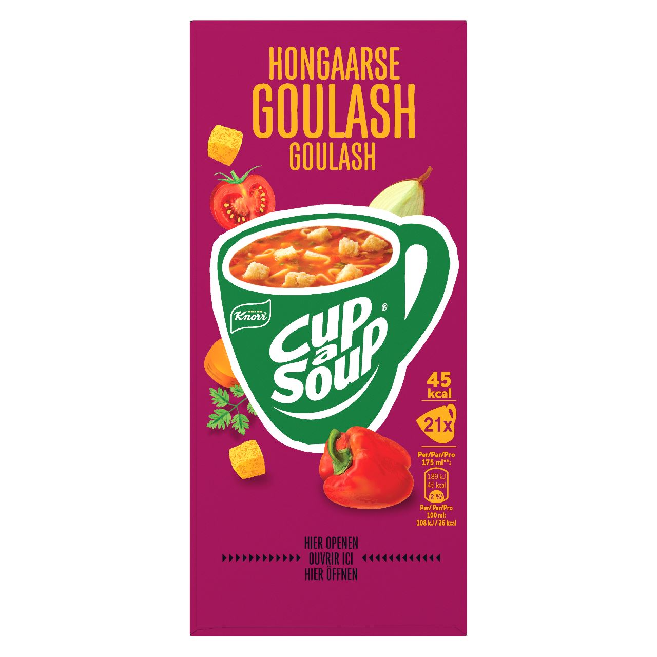 Knorr Cup-a-Soup Hungarian Goulash 21 x 175 ml 336 g