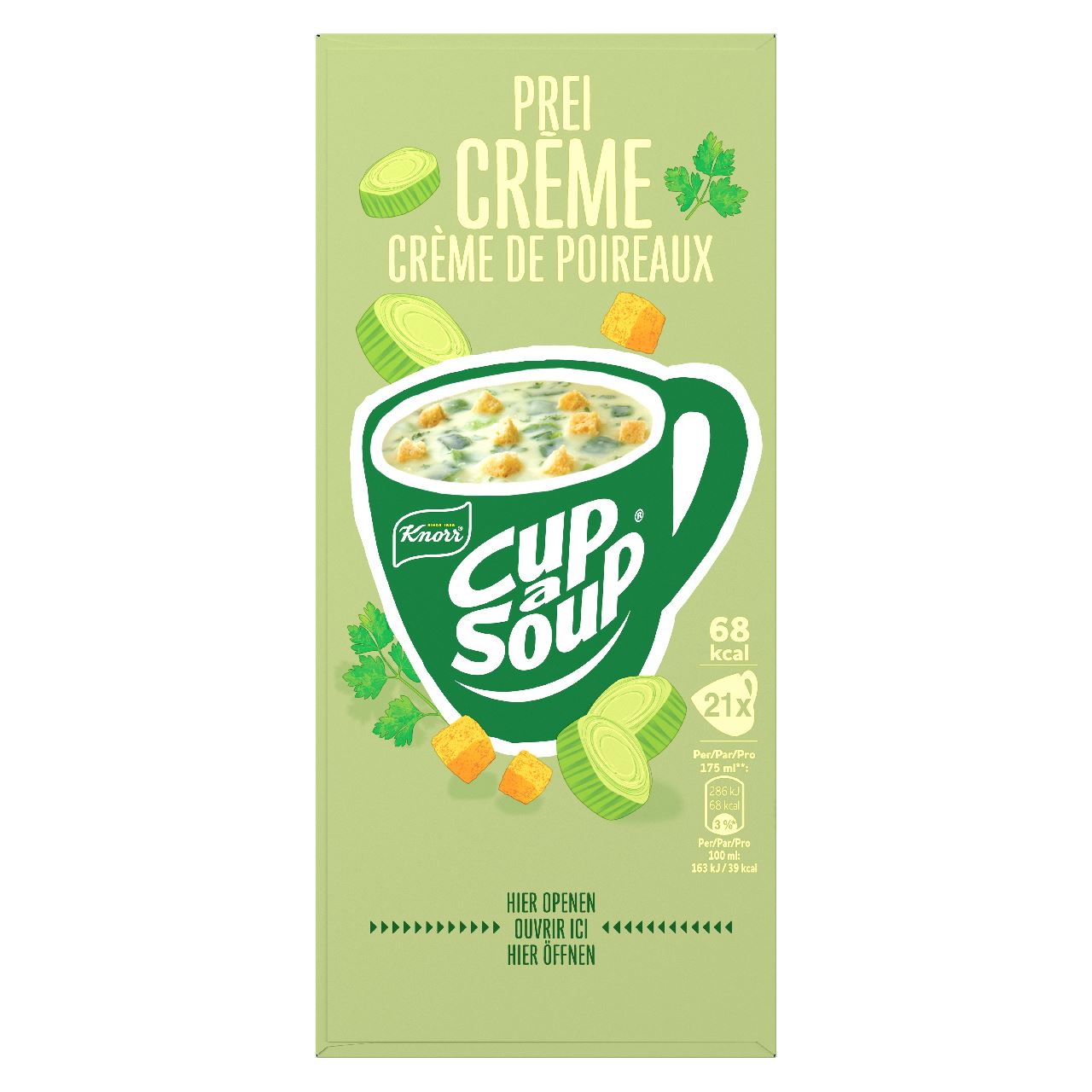 Knorr Cup-a-Soup Leek Cream 21 x 175 ml 336 g