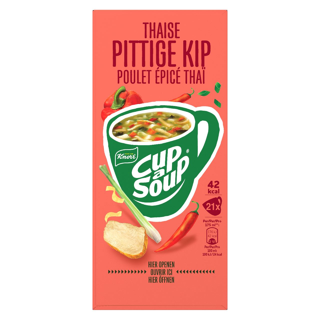 Knorr Cup-a-Soup Thai Spicy Chicken 21 x 175 ml 252 g
