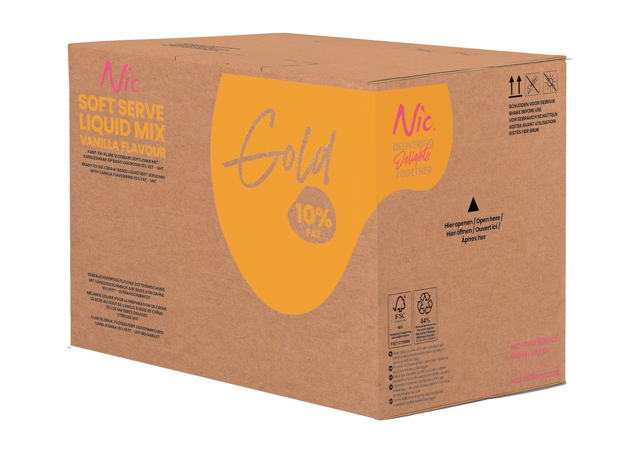 Nic Ice Cream Mix Liquid Gold 10% fat 11 kg