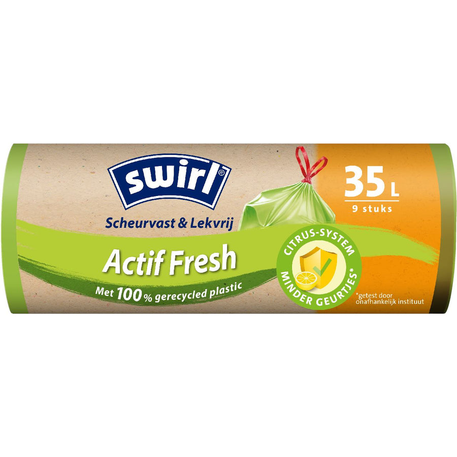 Swirl Actifresh Drawstring bags Citrus 9 x 35 l