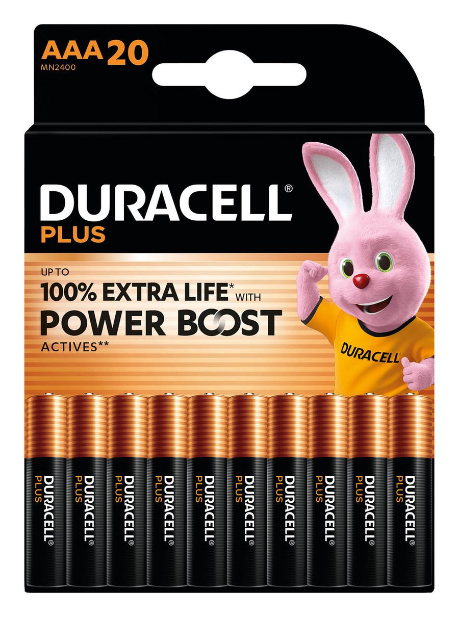 DURACELL Alkaline Batteries AAA 20 pieces