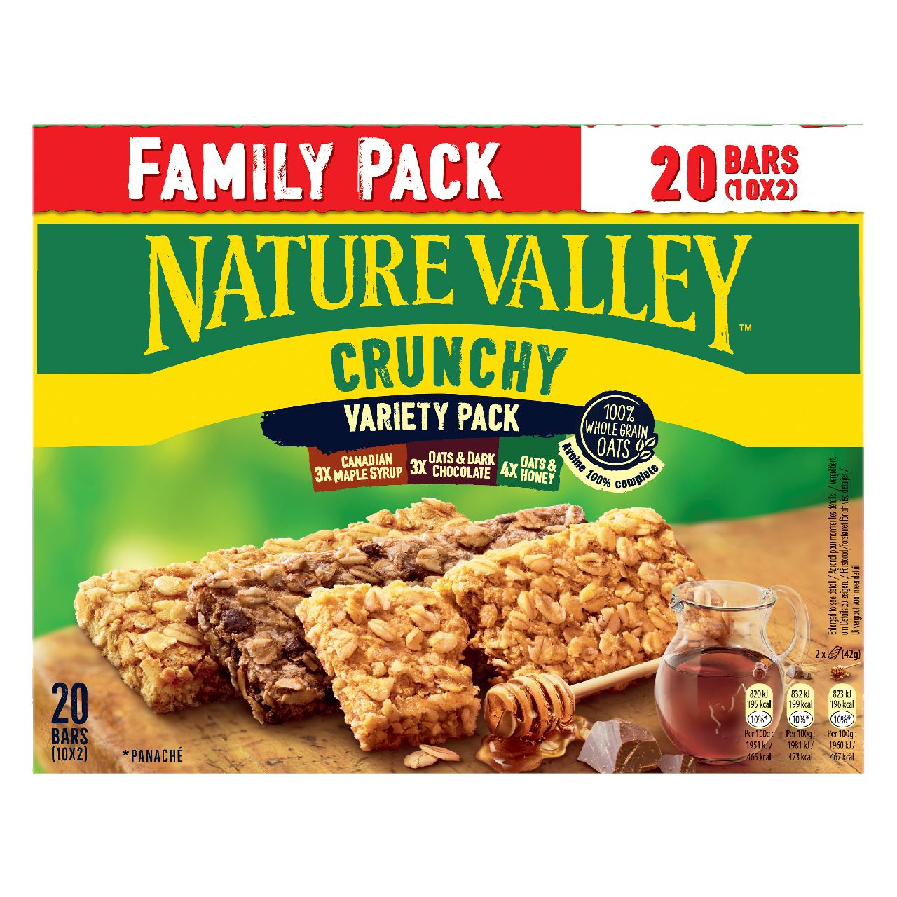 Nature Valley Crunchy Variety 10 x 2 pieces 420 g