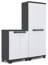 Thumbnail for Kis Linear Cabinet Set High + Low Black
