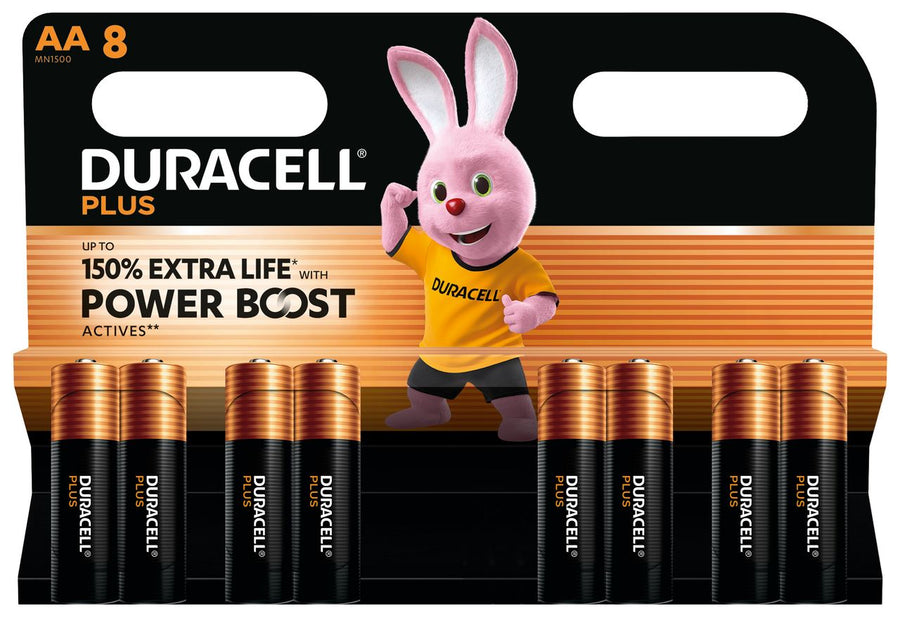 DURACELL Plus Alkaline AA 8 pieces