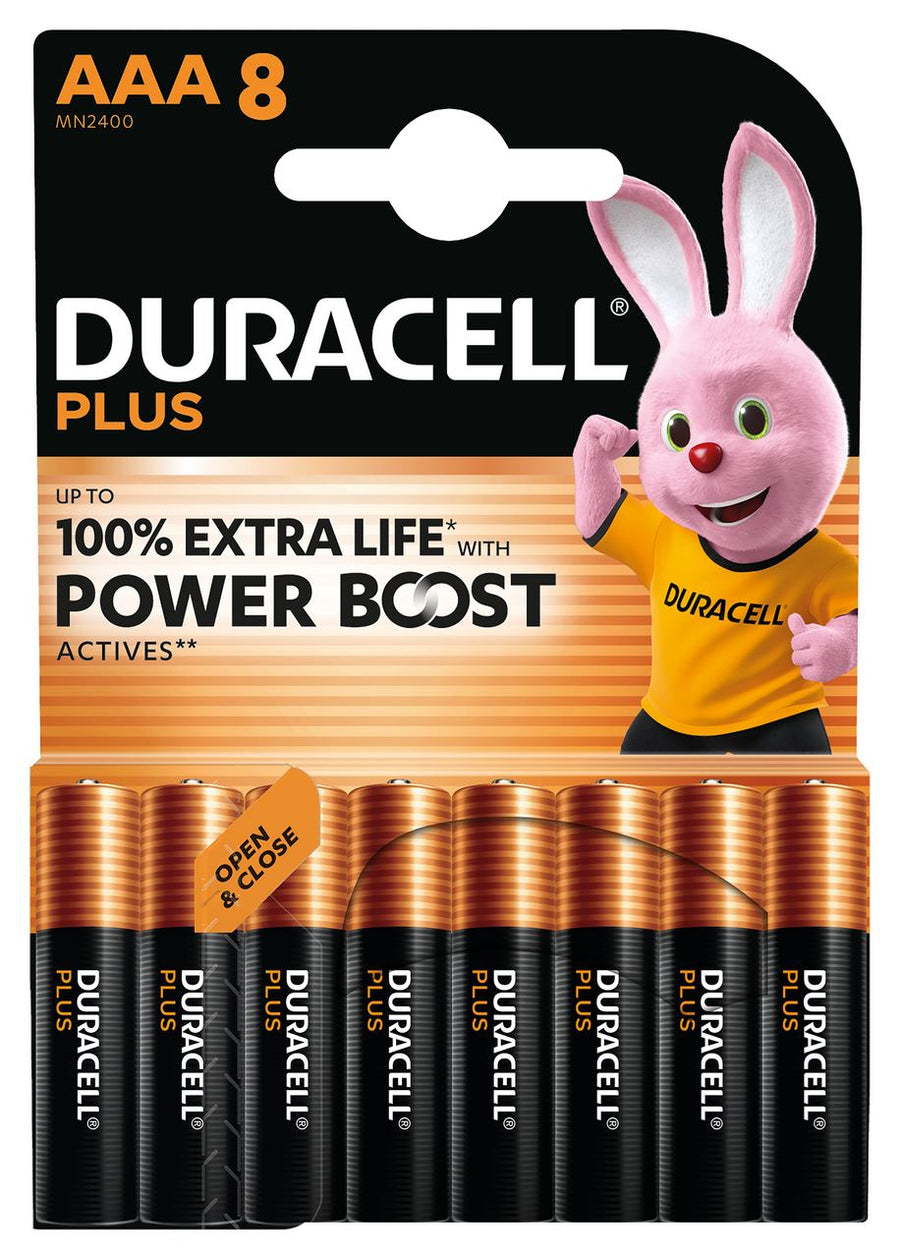 DURACELL Plus Alkaline AAA 8 pieces