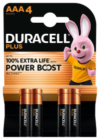 Thumbnail for DURACELL Plus Alkaline Power Boost AAA 4 pieces