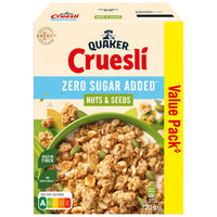 Thumbnail for Quaker Cruesli Zero Sugar Added Nuts 7 Seeds 720 g