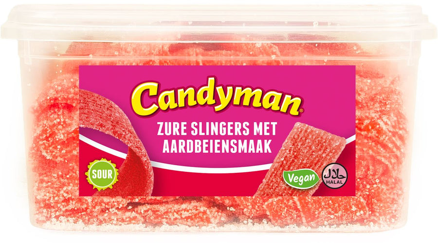 Candyman Sour Mats Strawberry 1 kg