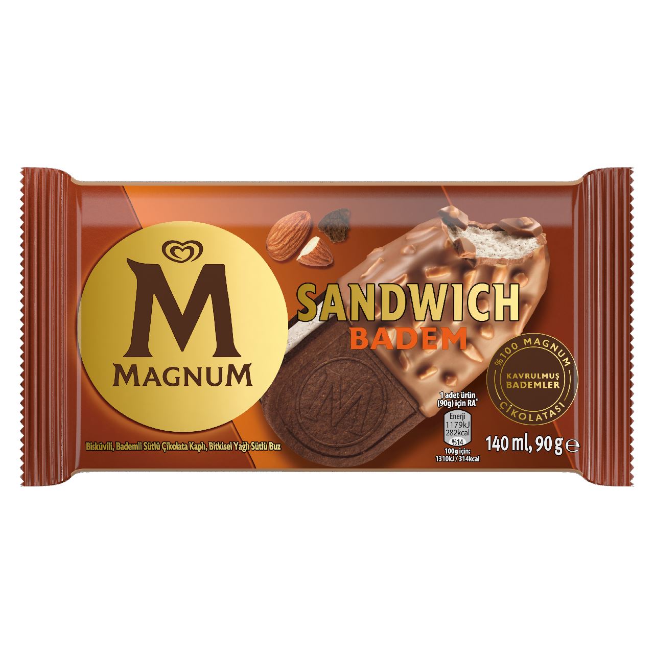 Magnum Almond Sandwich 20 x 140 ml