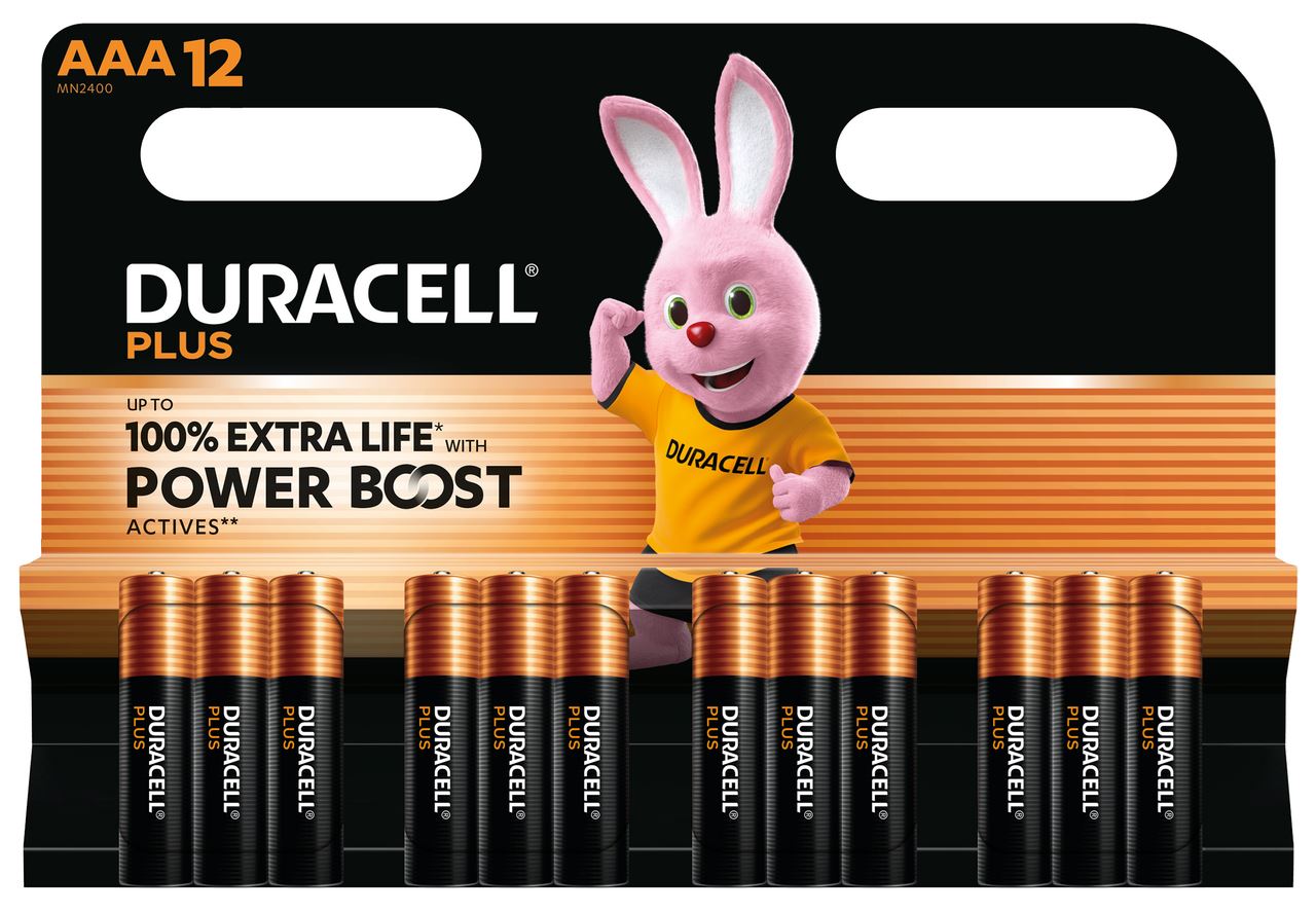 DURACELL Alkaline Plus AAA 12 pieces