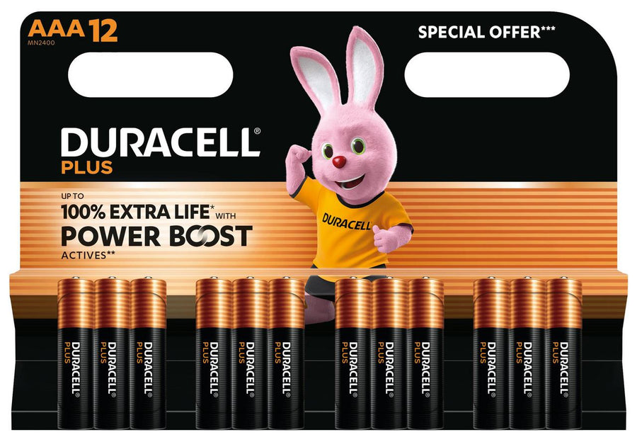 DURACELL Plus Power Boost AAA 12 pieces