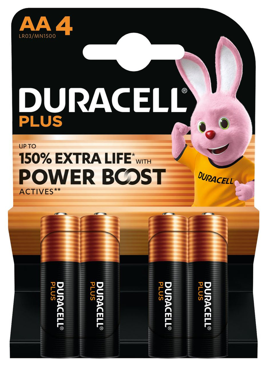 DURACELL Alkaline Plus AA 4 pieces