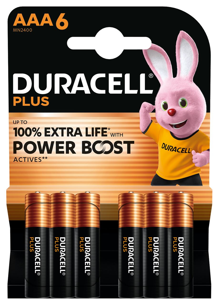 DURACELL Alkaline Plus AAA 6 pieces