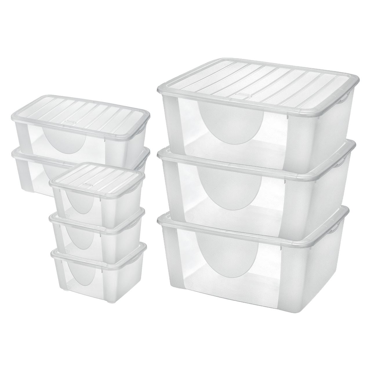 aro Storage box Transparent 8 pieces