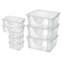 Thumbnail for aro Storage box Transparent 8 pieces
