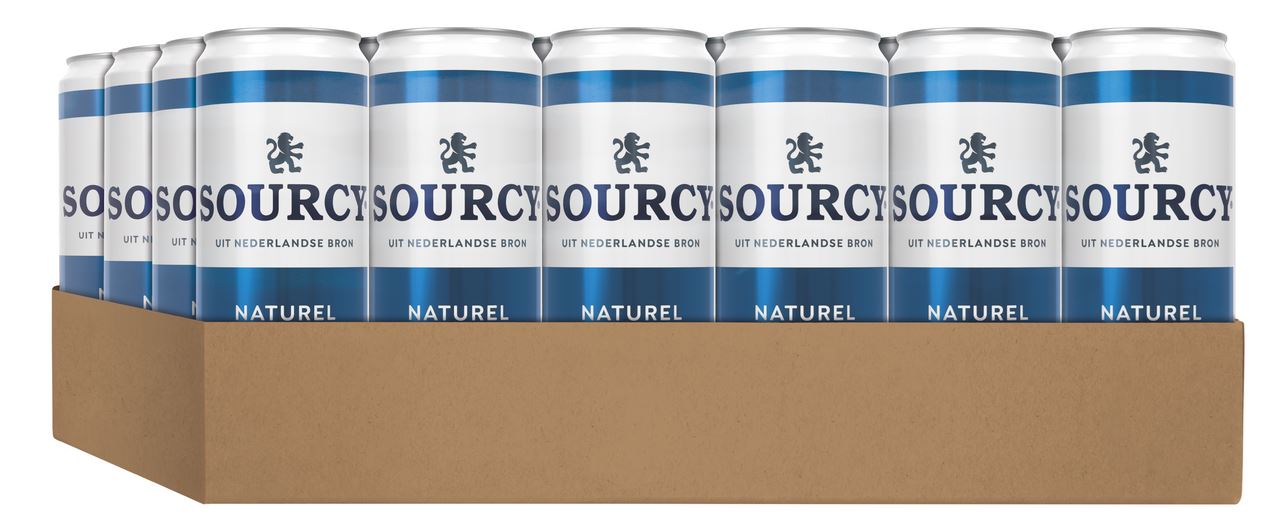 Sourcy Blue can 24 x 33 cl