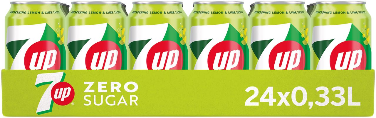 7Up Zero Sugar can 24 x 33 cl