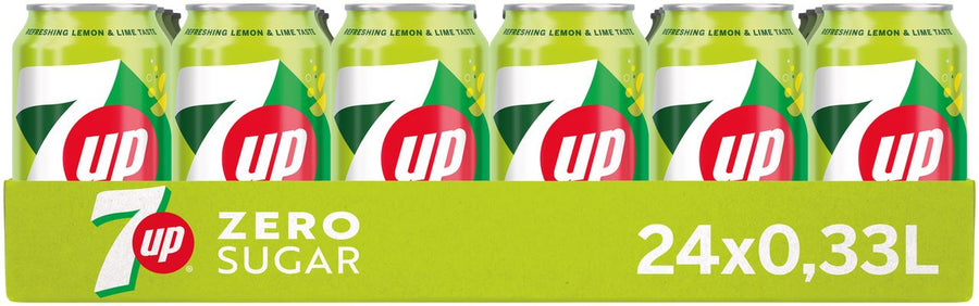 7Up Zero Sugar can 24 x 33 cl