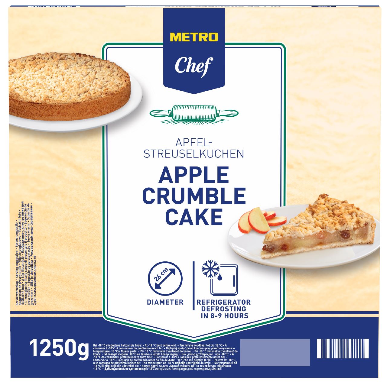 Crumble Apple Pie 1.25 kg