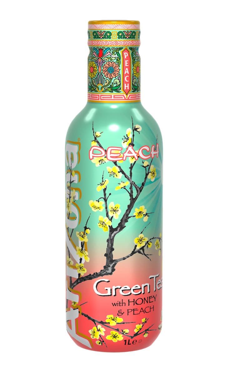 AriZona Green Tea Peach 6 x 1 l