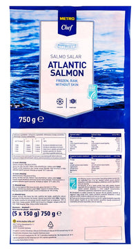 Thumbnail for Frozen Salmon Fillet Portions Without Skin 750 g