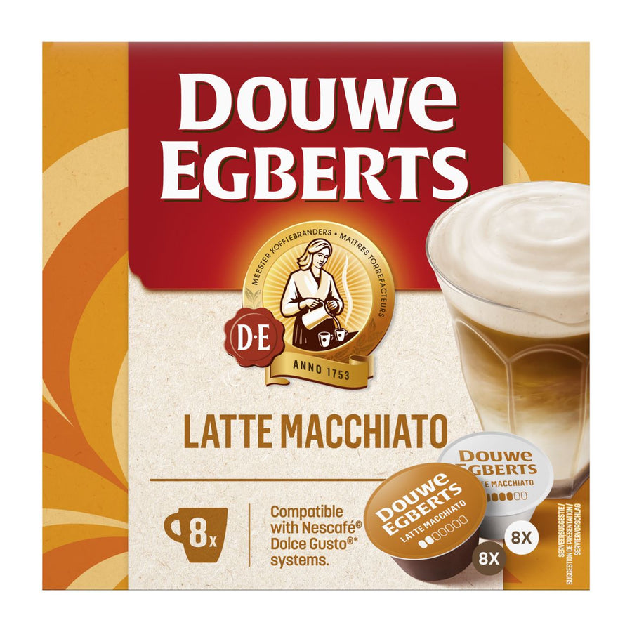 Douwe EGBERTS Latte Macchiato coffee capsules 16 pieces
