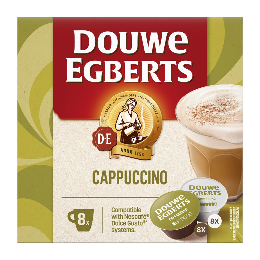 Douwe EGBERTS Cappuccino coffee capsules 16 pieces