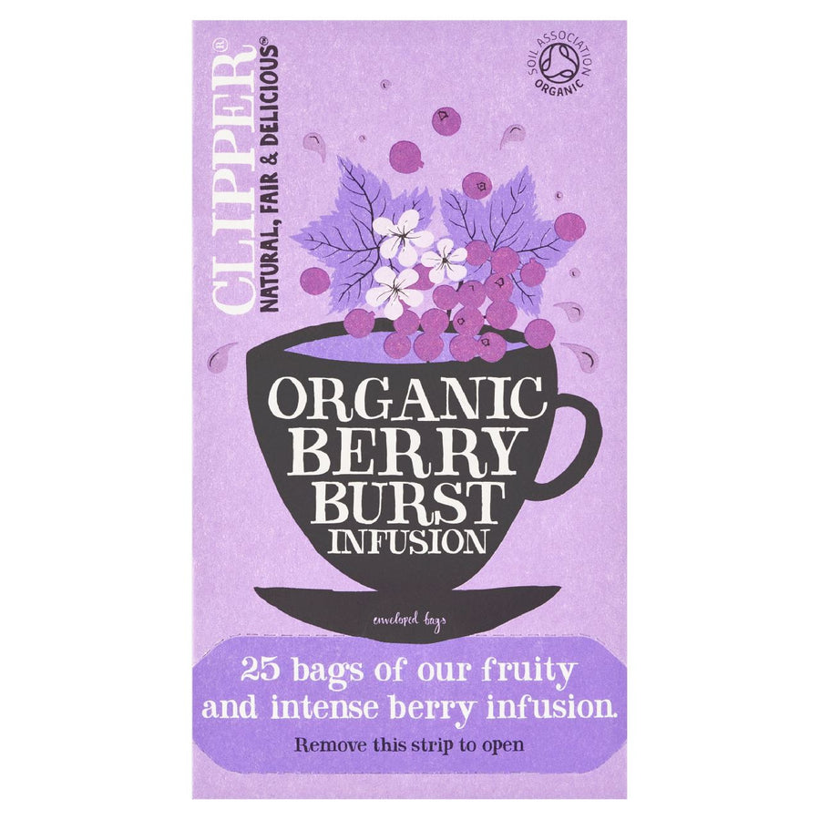 CLIPPER Organic Wild Berry 25 pieces 62 g