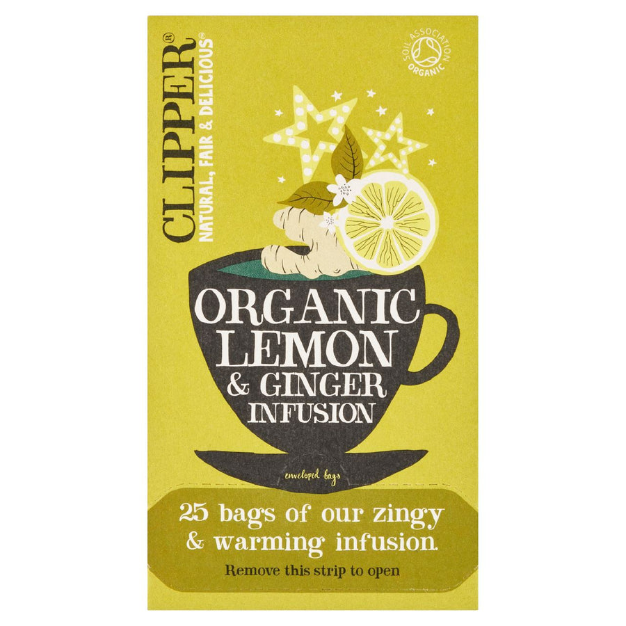 CLIPPER Lemon Ginger Infusion 25 pieces 62 g