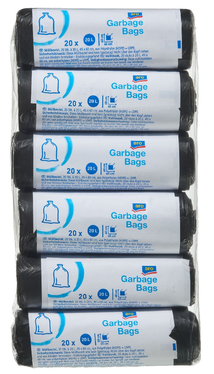 aro Garbage bag 6 x 20 x 20 l