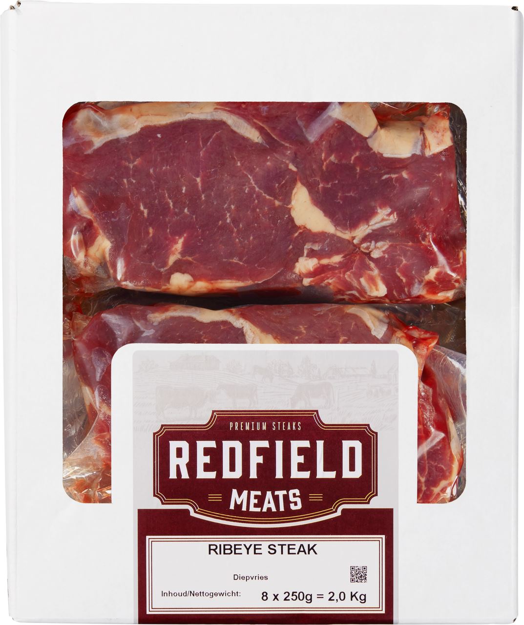 REDFIELD MEATS Ribeye Steak frozen 8 x 250 g
