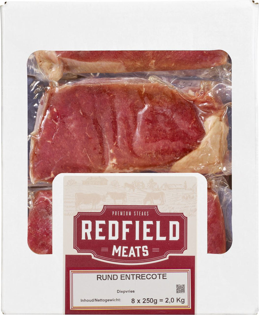 REDFIELD MEATS Frozen entrecote 8 x 250 g