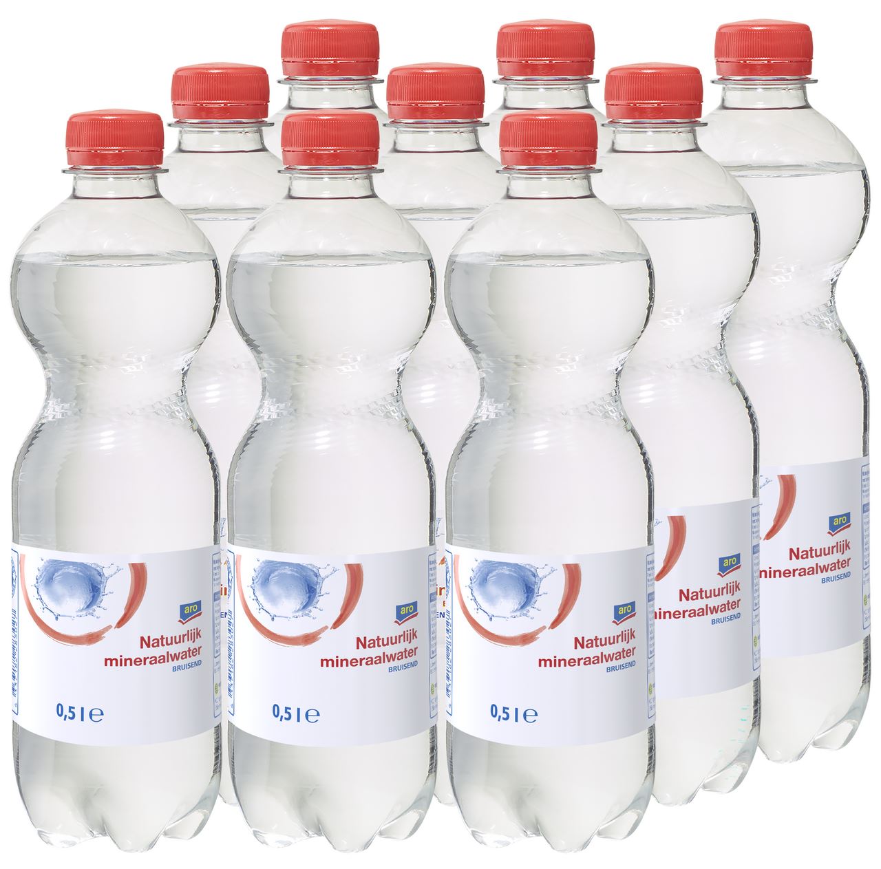 aro Mineral Water Carbonated PET 9 x 50 cl