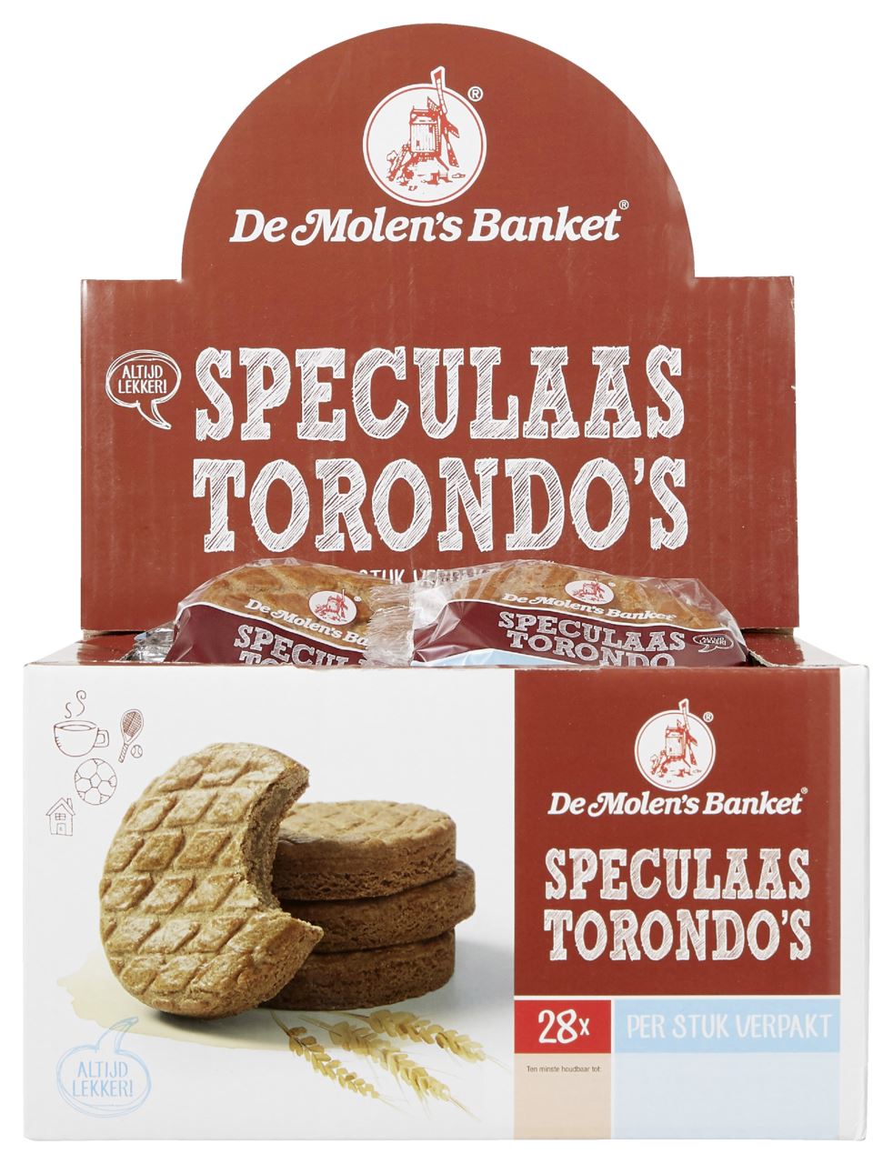 De Molen's Banquet Speculoos Torondo's 28 x 65 g
