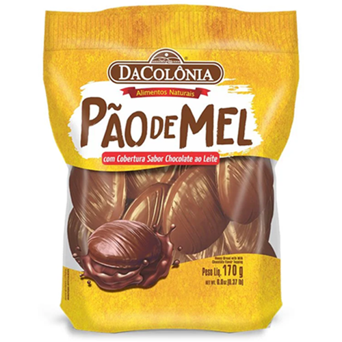 Pão de Mel com Chocolate 170g - DaColônia